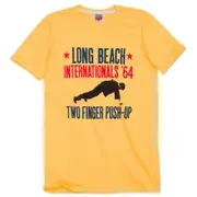 Long Beach Internationals '64 Two Finger Push-Up T-shirt by Homage