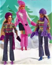 BARBIE Doll Knitting Pattern 8 Ply copy Various clothing patterns