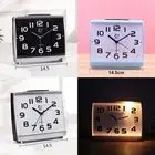 Compact Silent Small Alarm Clock with Quartz Movement and Easy to Read Numbers
