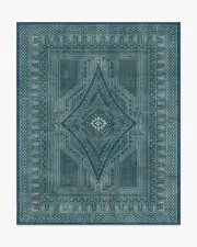 245' x 305' | Machine Washable Runner Rug | Kid & Pet Friendly | Indoor Rug | Nomad Blue Flatwoven Rug by Martyn Lawrence Bullard | Ruggable