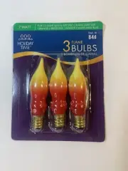 Vintage Holiday Time Flame Bulbs C 7 socket 120 Volt Pre-Tested *Bulbs only!!!!’
