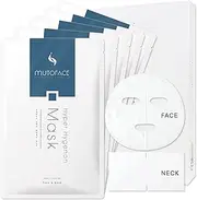 MUTOFACE Hyper Hygenon Face Facial & Neck Mask Sheets 50ml Korean Skincare Premium Quality Collagen Hyaluronate Vitamin C Essence Sensitive Skin (Pack of 5)
