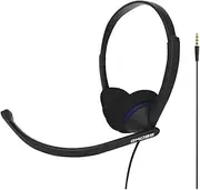 Koss CS200i On-Ear Communication Headset, Boom Microphone, Wired with 3.5mm Plug, Black