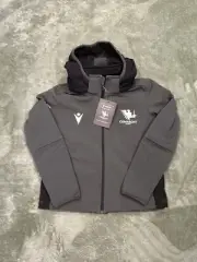 Connacht Rugby Softshell Jacket Junior Age 7-8 Size 3XS Green Macron Brand New