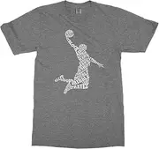 [Threadrock] Big Boys' Basketball Player Typography Youth T-Shirt
