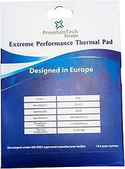 PremiumTech Professional Extreme Performance Thermal Pad with 20W/MK Thermal Conductivity, Ideal for High-End GPU or CPU, Size XXL 100 x 100 cm (0.5mm)