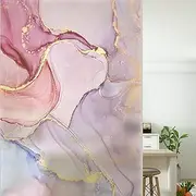 Modixun Marble Window Privacy Film, Non-Adhesive Static Window Cling Frosted Glass Film, Decorative Window Vinyl Glass Covering, 40x 100cm, Style C