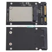Mini Pcie PCI-E SSD mSATA to 2.5" SATA3 Convertor mSATA-SATA Adapter Card Black-