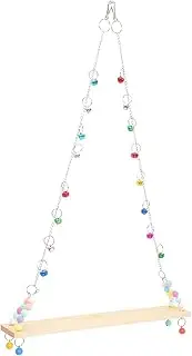 HOUDERCO Chickens Roosters Hens Chicks Chicken Swing Toy Parrot Perch Parakeet Swing Bird Cage Accessory