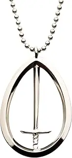 [MARVEL COMICS] Marvel WandaVision S.W.O.R.D Steel Necklace, 18" Chain, Metal, No Gemstone