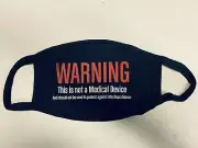 Reusable Protest Face Mask. Warn people face coverings don't work!