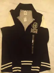 Victoria’s Secret PINK Size XS Black Quarter Zip Campus Style Pullover