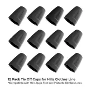 Durable Tie Off Caps for Hills Supa Fold and Portable Clothes Lines - 12 Pack