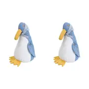 2x LVD Polyester Doorstop Auntie Penguin Door Stopper Home/Room Decor 16x22cm