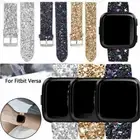 Leather Watch Glitter Bracelet Strap Bling For Fitbit Versa 2 | Versa Lite Band