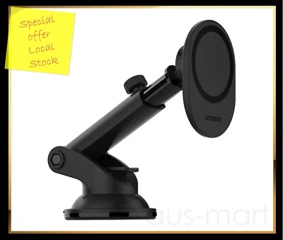 OtterBox Car Dash And Windshield Mount For MagSafe Black - Suction Cup