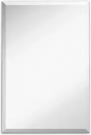 24X36-Inch Frameless Rectangular Mirror - Beveled Bathroom Mirrors for Wall - La