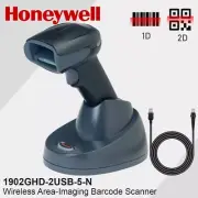 Honeywell 1902GHD-2USB-5-N Wireless Barcode Scanner USB 1D 2D Bar Code Scanner