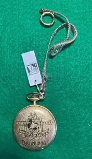 Disneyland 50th Anniversary Mickey Mouse Gold Pocket Watch - LIMITED EDITION