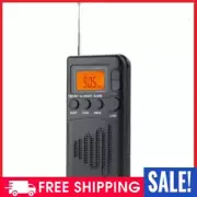 AM FM Stereo with Headphone Jack Speaker Pocket Radios LCD Display AM FM Radio