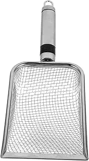 Portable Beach Mesh Shovel Sand Filter Tool for Collecting Seashells and Pet Litter Design for Beach Fun and Easy Packing