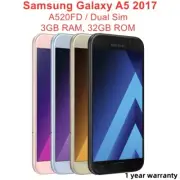 Samsung Galaxy A5 2017 A520FD 32GB+3GB Dual Sim Unlocked SmartPhone New Sealed