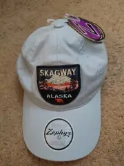 Zephyr Skagway Alaska Light Blue Adjustable Hat NWT