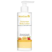 WishCare SPF50 Sunscreen Body Lotion Broad Spectrum UVA/ UVB Protection -200ml