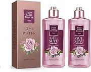 Eyüp Sabri Tuncer Pure Rose Water Facial Toner without Alcohol - Rose Water for Face I Rose Hydrolate 100% I Rose Petal Water Toner I Gülsuyu Rose Water - Rosewater Make-Up Remover 2 x 350 ml