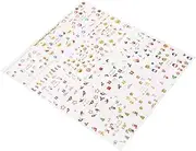FRCOLOR DIY Nail Art Christmas Watermark Stickers Yearly Holiday Nail Decals Snowman Santa Bell Design