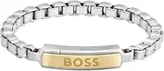 BOSS Jewelry Halskette oder Gliederarmband für Herren Kollektion DEVON aus Zweifarbiges Edelstahl