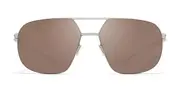 Mykita Angus Polarized 459 Men's Sunglasses Silver Size 56