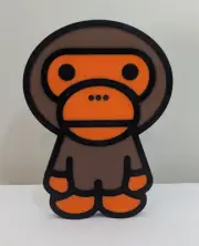 Baby Milo Plaque BAPE A Bathing Ape Camo Graphic Streetwear Hypebeast 3d Print