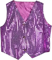 [Generic] Halter Top Women Unisex Colorful Sleeveless Sequin Vest Camisole Loose Tops Women