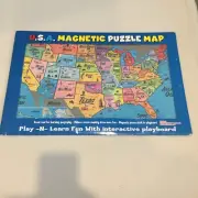 Ata Boy Magnetic USA Map Play-n-Learn Puzzle Board 19227MX