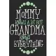 Mommy knows a lot grandma knows everything: Symbol of love daily activity planner book for dad as the gift of fathers day, thanks giving day, fathers
