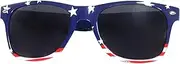 [Generic] Large for Men 62mm American Flag Sunglasses Fourth Of July Decorations Patriotic Decorations Party Accessories Independence Day Memorial Day Patriotic National Day USA Flag Classic Heart Reflective