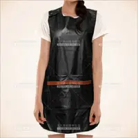在飛比找樂天市場購物網優惠-皮面防水工作服圍裙-單件(美髮沙龍設計師)[59105] [