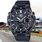 在飛比找遠傳friDay購物優惠-CASIO EDIFICE 長效電池壽命 運動風雙顯腕錶 E