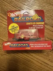 Hot Wheels Railroad Santa Fe Caboose Vintage MIB Mattel