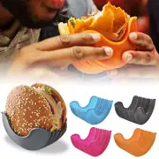 Retractable Burger Holder Silicone Reusable Burger Hamburger Holder Box ES