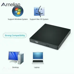 ❧Arnelian Slim 外置光驅 Usb 2.0 Dvd 播放器 CD-RW 刻錄機兼