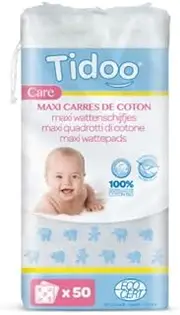 Tidoo Maxi squares organic cotton - 50 squares