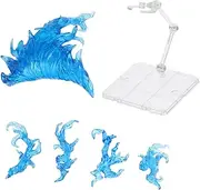 INOOMP 1 Set Flame Effect Bracket 1 6 Stand Figure Model Holder Doll Display Holder Doll Stand Accessories Action Figure Figures Figurine Cue Doll Holders Figure Stand LED Blue Plastic