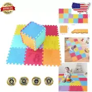 Soft and Safe 18-Tile Alphabet & Numbers Foam Play Mat for Babies - 16 sq. ft