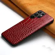 Crocodile Print Leather Cover Case for Samsung Galaxy A51 A52 5G A71 A72 A50 A32 A12 M31 S20 FE S21 Ultra S8 S9 S10 S20 Plus Note 20 10,red,for A51 5G,A516(All)