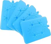LOPUNER 4Pcs Packs Reusable Freezer Packs for Lunch Box and Breastmilk Storage Compact Ice Packs for Coolers Lightweight and Ice Blocks for Bottles Beverages and More
