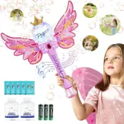 Princess Magic Bubble Wand Blower,Musical&Light Up Automatic Bubble Machine Toy