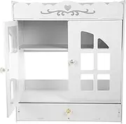 Alipis Bathroom Wall Cabinet Organizer Wall-Mounted Storage Shelf for Bathroom Essentials Compartment Design for Over Toilet Use Space-Saving