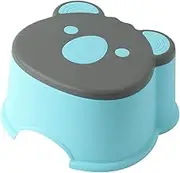 Non-Slip Plastic Stool Small Bench Cartoon Design Boys and Girls Step Stool for Home Footstool